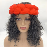 Latest Exaggerated Satin Twist Braids Headband Handmade African Headtie Nigerian Wedding Gele Women Turbans Ladies Head Wraps