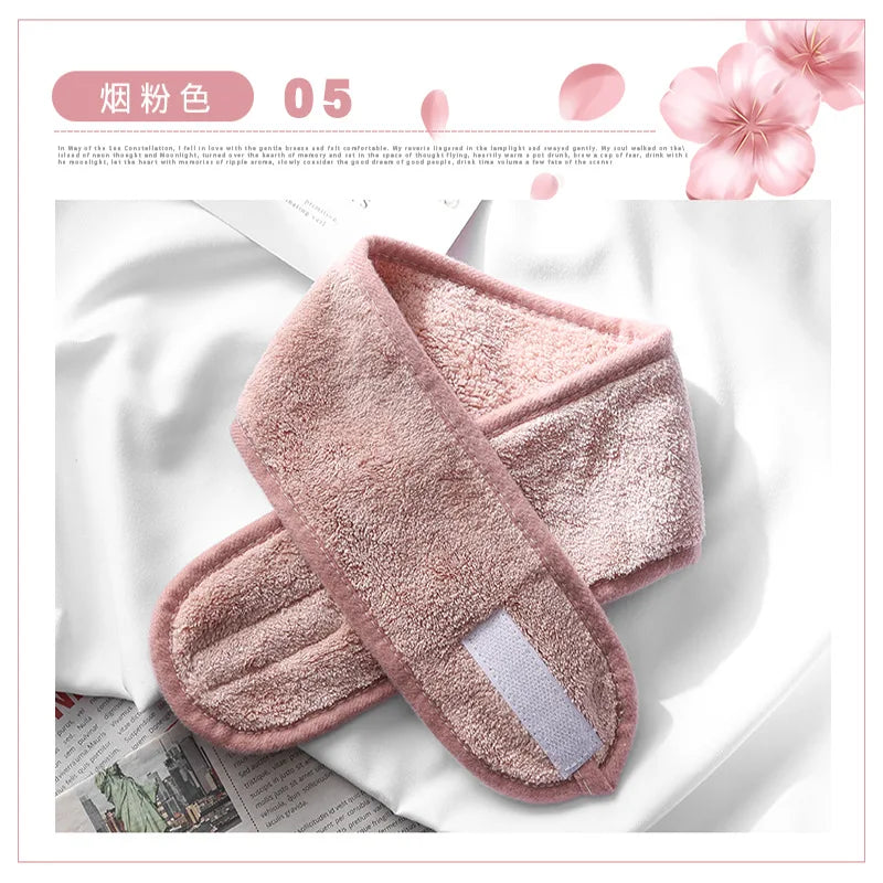 2021 Head Turban Soft Makeup Wrap Headbands Cosmetic Fabric Towel Spa Bath Shower Wash Face Elastic Facial HeadBand For Women