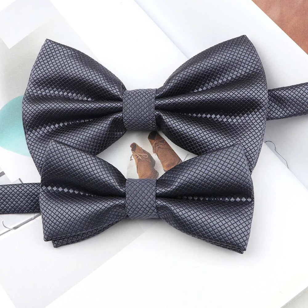 Solid Colorful Parent-Child Bowtie Set Classic Cute Family Butterfly Party Dinner Wedding Design Cute bow tie Accessory NO.1-15