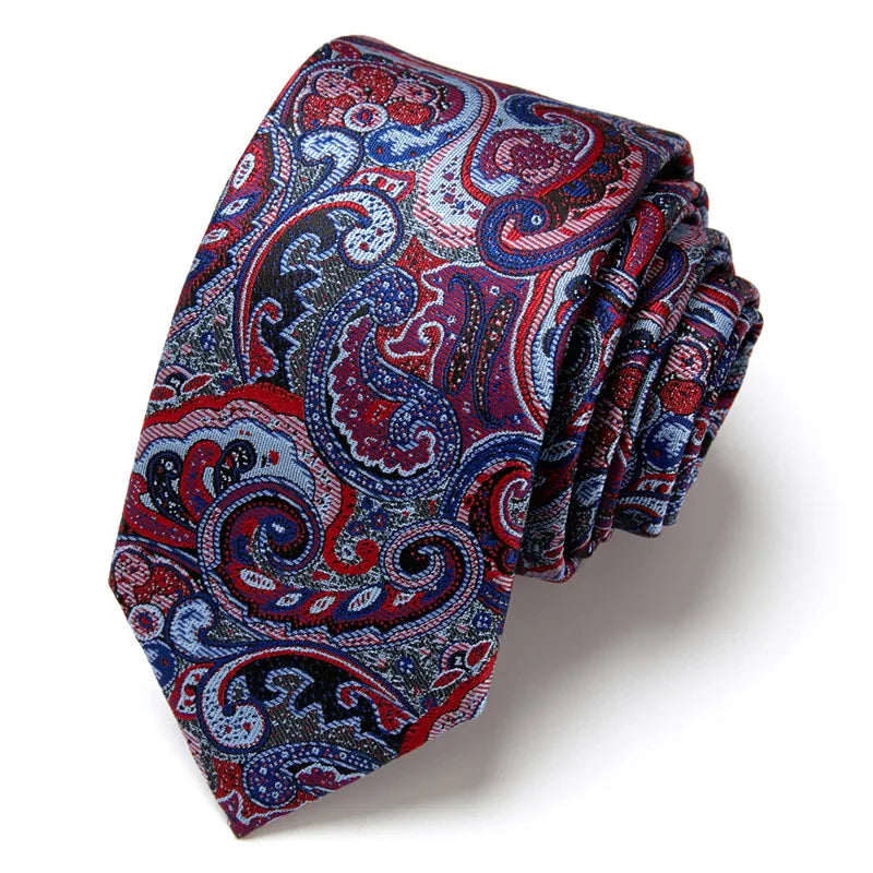 Brand Ties for Men Floral Cotton  Wedding Black Tie 7cm Gravatas Corbatas Fashion Casual Printed Tie Necktie Cravate