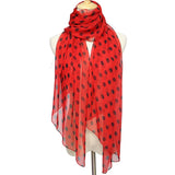 Speelk Brand New Polka Dot Georgette Silk Scarf Women Fashion Dots Scarves And Wraps Female Long Outdoor Shawls Wholesale