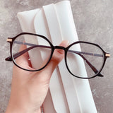 Fashion Women Anti Blue Light Glasses Blue Light Blocking Eyewear Luxury Brand Round Optical Spectacle Frame Computer Glasses