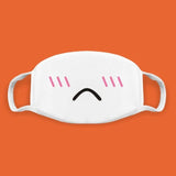 Cotton Kawaii Funny Anime Expression Mouth Face Mask Smile Breathable Masks For Korean Unisex Face Mouth Muffle Mask Accessories