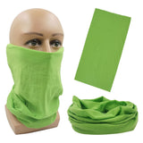 Outdoor Magic Bandana Solid Neon Color Cycling Hiking Scarves Headband Polyester Fashion Neck Cover Fishing Windproof Face Mask