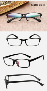 Men's And Women's Finished Myopia Glasses TR90 Frames And Aspherical Anti Blue Ray Photochromic Lenses SPH 0~-6.00 CYL 0~-2.00