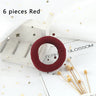 6Pcs/Lot Solid Color Basic Rubber Bands Simple High Elastic Hairband Girls Headwear Headband Fashion Women Gum Hair Accessories