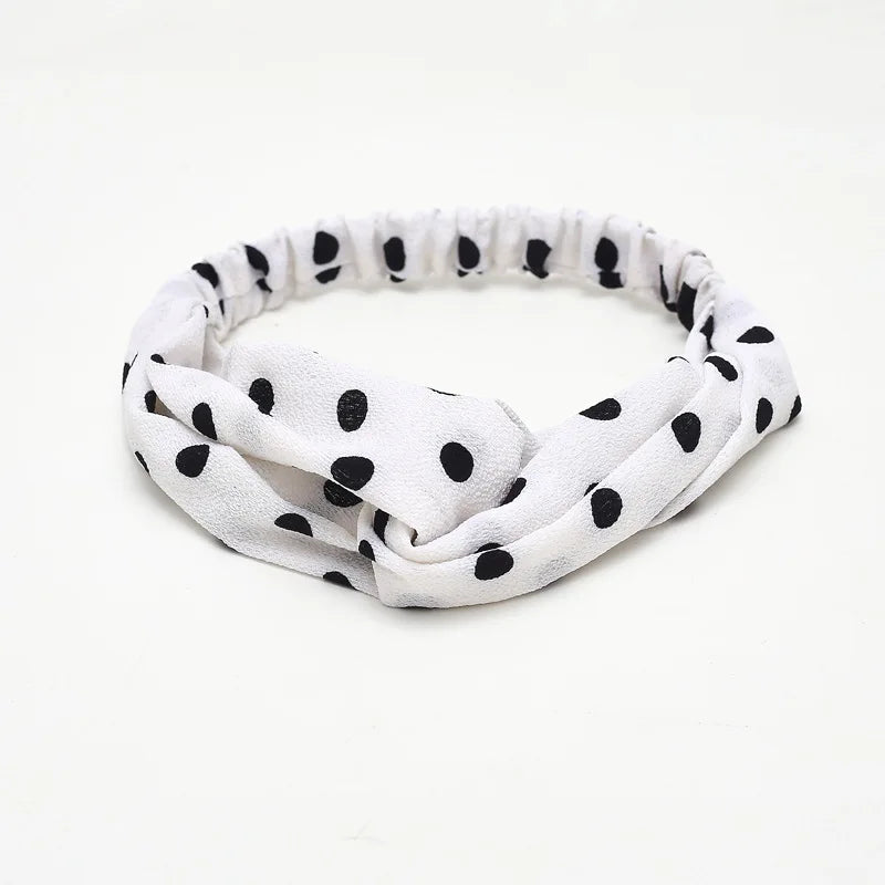 2020 Fashion Bohemian Headband Print Hairbands For Women Girls Vintage Cross Knot Turban Bandanas Headwear Hair Accessories