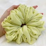 Elastics Chiffon Hair Band Solid Color Big Circle Scrunchies for Women Girl Ponytail Holder Hair Rope Hairband Hair Accessoires