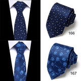 New Style Fashion Men's Tie 7.5 cm Blue Necktie Green & Orange Gravatas For Men Paisley Floral Fit Wedding Workplace