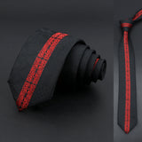 Skinny 6cm Ties For Men Wedding Dress Necktie Black Red Floral Paisley Patchwork Tie Business Slim Shirt Accessory Gift Cravate