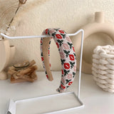 2022 Gentle Pink Womans Hairbands Girl Sweet Plush Wide Side Sponge Headband Hair Hoop Fashion Simple Solid Color Hair Accessory