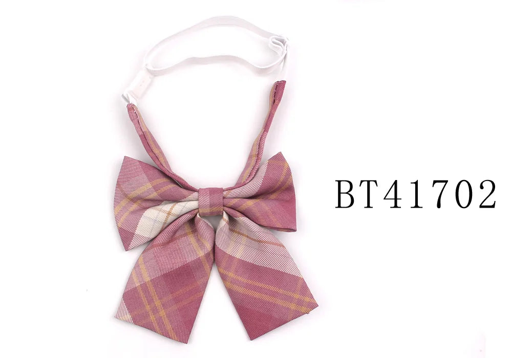 Feminine Plaid Bowtie Casual Bow tie For Women Uniform Collar Butterf Bowknot Adult Check Bow Ties Cravats Girls Bowties