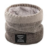 Winter Scarf for Men Fleece Ring Bandana Knitted Warm Solid Scarf Women Neck Warmer Thick Cashmere Hot Handkerchief Ski Mask
