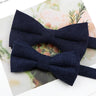 Mens Super Soft Downy Suede Parent-Child Bowtie Set Macarons Solid Color Classic Design Cute Butterfly Red Green Blue Pink Tie
