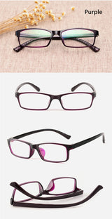 Men's And Women's Finished Myopia Glasses TR90 Frames And Aspherical Anti Blue Ray Photochromic Lenses SPH 0~-6.00 CYL 0~-2.00