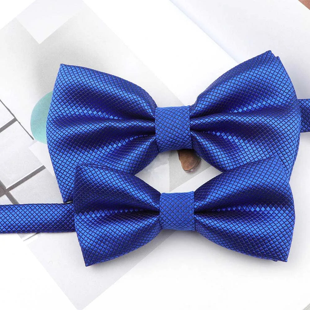 Solid Colorful Parent-Child Bowtie Set Classic Cute Family Butterfly Party Dinner Wedding Design Cute bow tie Accessory NO.1-15