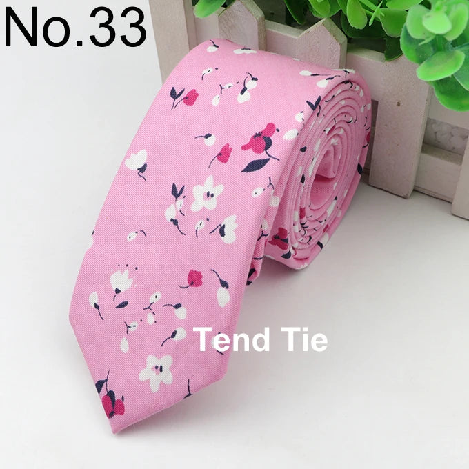 Cotton Men's Colourful Tie Duck Dog Fruit Flower Ties Narrow Kids Children Necktie Slim Skinny Cravate Narrow Thick Neckties