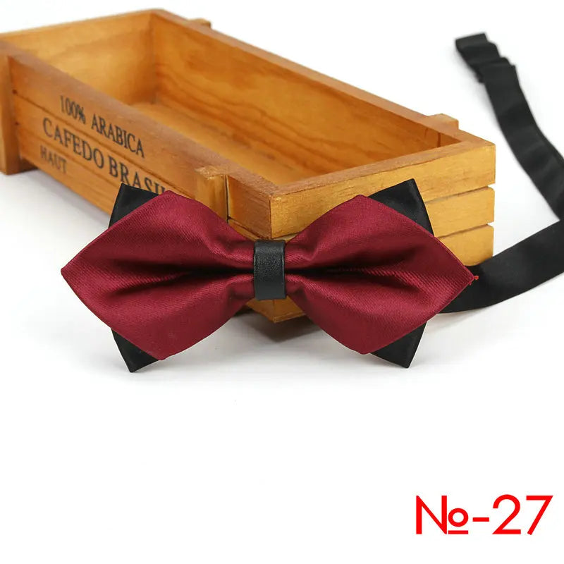 Men Ties Fashion Butterfly Party Wedding Bow Tie for Boys Girls Plaid Check Red Black Bowknot Wholesale Accessories Bowtie