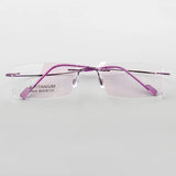 Titanium Eyeglasses Rimless Optical Ultralight Glasses Frame No Screw Prescription Spectacle Frameless Glasses Eyeglasses B2