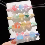 Cartoon Mini Fish Elastic Bands Hair Accessories for Children Cute Little Animals Scrunchies Hair Ropes Accessories Wholesale