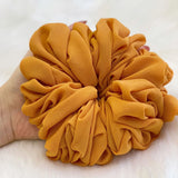 Elastics Chiffon Hair Band Solid Color Big Circle Scrunchies for Women Girl Ponytail Holder Hair Rope Hairband Hair Accessoires