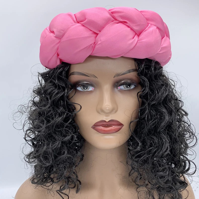 Latest Exaggerated Satin Twist Braids Headband Handmade African Headtie Nigerian Wedding Gele Women Turbans Ladies Head Wraps