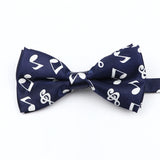 Musical Note Bow Tie Guitar Piano Stave Adult Children Bowtie Novelty Handmade Butterfly Wedding Party Men Gift Accessories