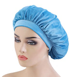 New velvet high elastic wide-brimmed nightcap flannel round hat chemotherapy hat scarf hat