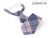 New Rubber Ties Casual Plaid Necktie For Boys Girls Neck Ties Simple Slim Necktie Gravatas Lazy Person Student Tie Neck Wear