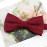 Mens Super Soft Downy Suede Parent-Child Bowtie Set Macarons Solid Color Classic Design Cute Butterfly Red Green Blue Pink Tie