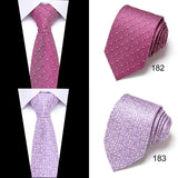 2023 New Design Wholesale 7.5 cm Jacquard Tie Red Men Floral Suit Accessories Fit Formal Party