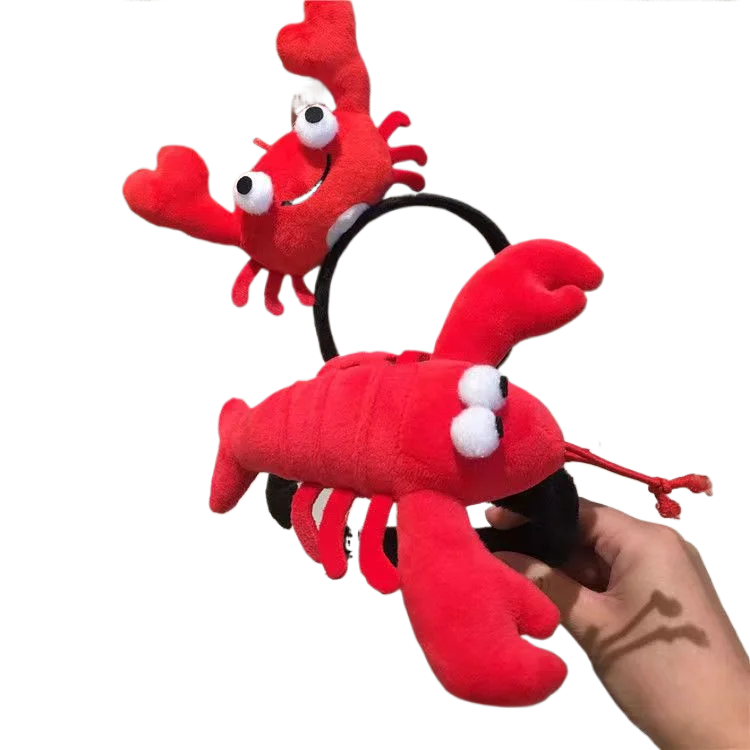 Cute And Cartoonish Korean Plush Animal Hair Clips For Women To Wear, A Popular Face-washing Headband