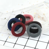 6Pcs/Lot Solid Color Basic Rubber Bands Simple High Elastic Hairband Girls Headwear Headband Fashion Women Gum Hair Accessories