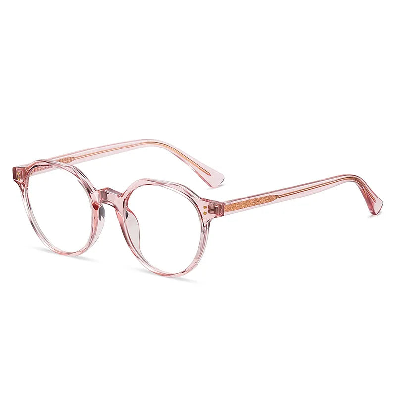 2022 Trending Blue Light Blocking Men's Retro Glasses TR90 Anti Radiation Eyeglasses Women Round Transparent Fashion Eyewear