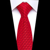 2023 New Design Wholesale 7.5 cm Jacquard Tie Red Men Floral Suit Accessories Fit Formal Party