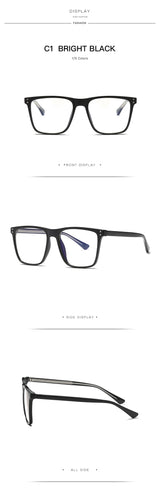 Blue Light Blocking Glasses Frame for Optical Prescription Eyeglasses Frame New Arrival Full Rim Plastic UV400 Anti-scratch