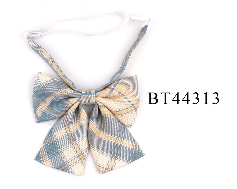 Ladies Plaid Bowtie Casual Bow tie For Women Uniform Collar Butterf Bowknot Adult Check Bow Ties Cravats Cotton Girls Bowties