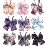 Ladies Plaid Bowtie Casual Bow tie For Women Uniform Collar Butterf Bowknot Adult Check Bow Ties Cravats Cotton Girls Bowties