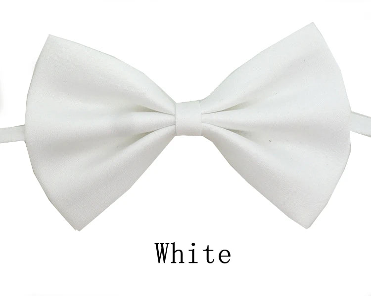 Black Neck Tiebow for Boys Girls Toddler Adjustable Solid Bow Tie Party  Wedding Children's Accessories Not Afraid of Creases