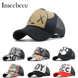 Summer Baby Boys Girls Baseball Cap Children Hats Embroidery Letter Graffiti Snapback Sun Hats Outdoor Mesh Cartoon Hip-hop Cap