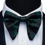 Ricnais Fashion Silk Pasley Floral Big Bowtie Yellow Red Jacquard Bow Tie For Men Business Wedding Party Ties Gigt Accessories