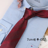 Corbata Hombre corbata 7cm Ties For Men Luxury Blue Stripes Necktie Business Corbatas Para Hombre Mariage Gift Shirt Accessories