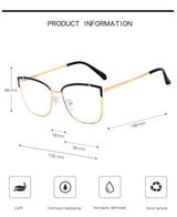 Blue Light Blocking Glasses Frame New Eyewear Prescription Female Eyeglasses Optical Women Spectacles UV400 Anti-Reflective
