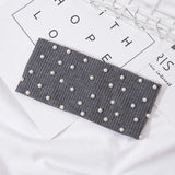 Bow Women's Headbands Pearls Head Bands Knitted Turban Bandana Autumn Winter Elastic Hairband Warm Hair Accessories Headdress
