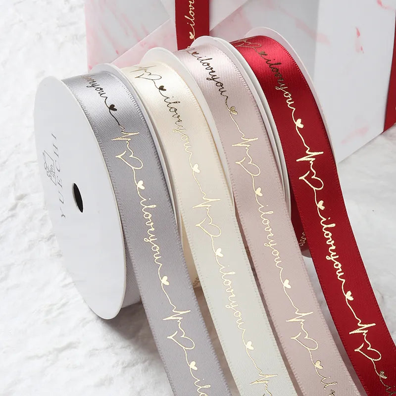 2-5yards Valentine's Day Ribbons Lover Gifts Box Packaging Wedding Event Party Christmas Decoration Cake Bouquet Bow Decor