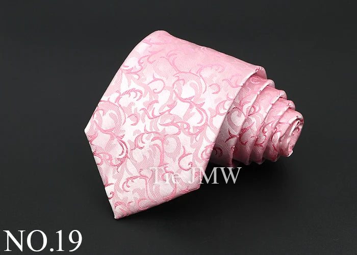 Classic Silk Men Tie Plaid Stripe Floral Ties Formal Wear Business Suit Jacquard Necktie Wedding Party Gift Daily Accessories