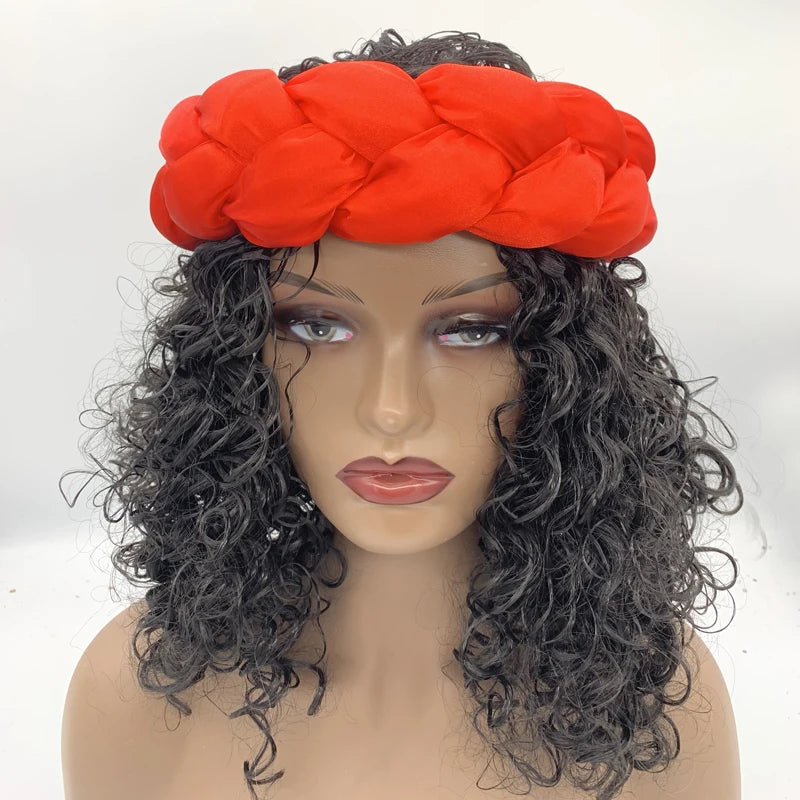 Bronzing Fabric Women's Headbands Elastic Braids Hair Bands Female Turban Cap Party Headwear Accessories Fashion Bandage Bandana
