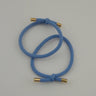10PCS 5mm Knotted Twilled Elastic Hair Bands Golden Ends Hair Ties for fashion girls elasticity ponytail holders hair scrunches