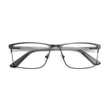 ZENOTTIC Men Titanium Alloy Optical Glasses Frame Fashion Male Square Eyewear Ultralight Metal Non-Prescription Eyeglasses