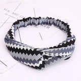 2020 Fashion Bohemian Headband Print Hairbands For Women Girls Vintage Cross Knot Turban Bandanas Headwear Hair Accessories